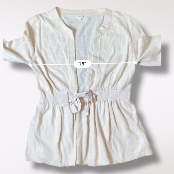 J.Crew Pink Coquette Wool and Cashmere Blend Sweater Size XS Ballet Boho - Picture 4 of 9